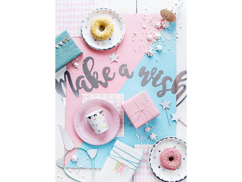 Ster Bordjes 18cm 6st van Partydeco koop je bij Partywinkel