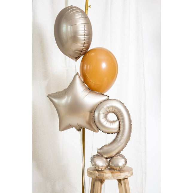 Ster Helium Ballon Goud Leeg 45cm van Folat koop je bij Partywinkel
