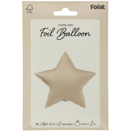 Ster Helium Ballon Nude Leeg 45cm van Folat koop je bij Partywinkel
