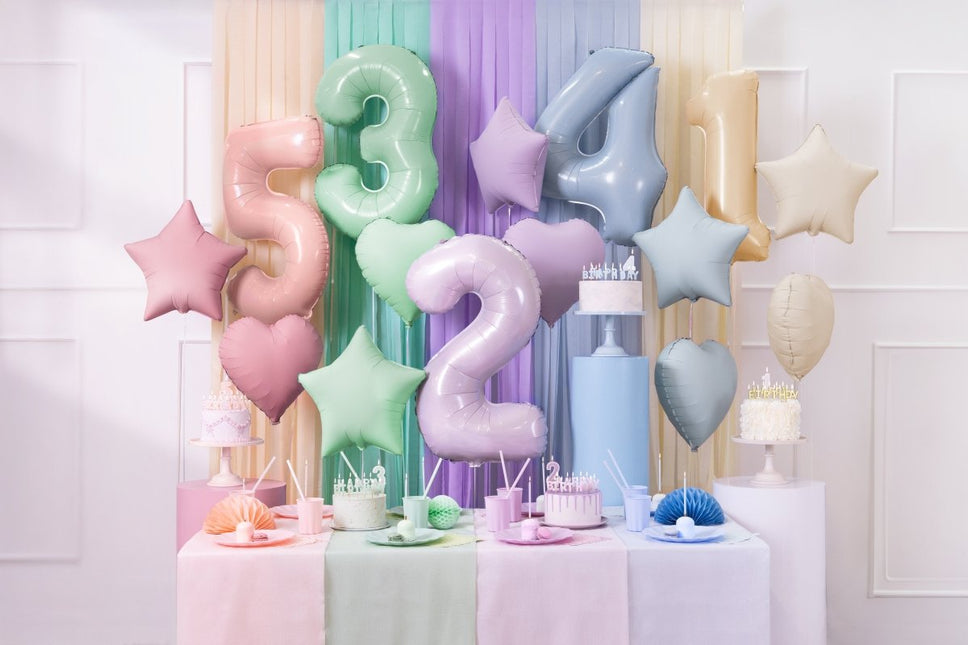 Ster Helium Ballon Paars Leeg 48cm van Partydeco koop je bij Partywinkel