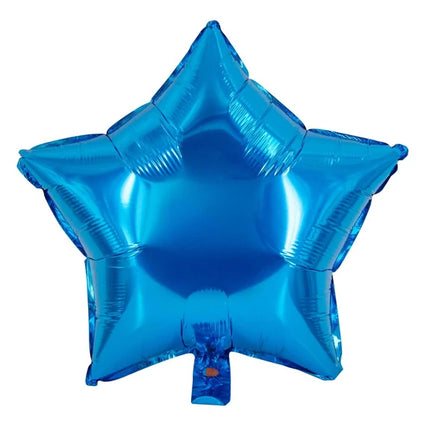 Star Helium Balloon, Blue, Empty, 45 cm