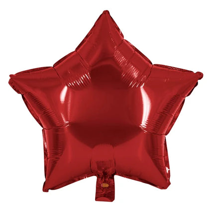 Red Star Helium Balloon (Empty), 45 cm