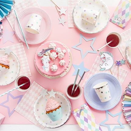 Sterren Slinger Gekleurd 1,4cm van Partydeco koop je bij Partywinkel