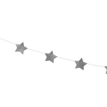 Sterren Slinger Zilver 3,6m van Partydeco koop je bij Partywinkel