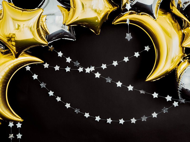 Sterren Slinger Zilver 3,6m van Partydeco koop je bij Partywinkel