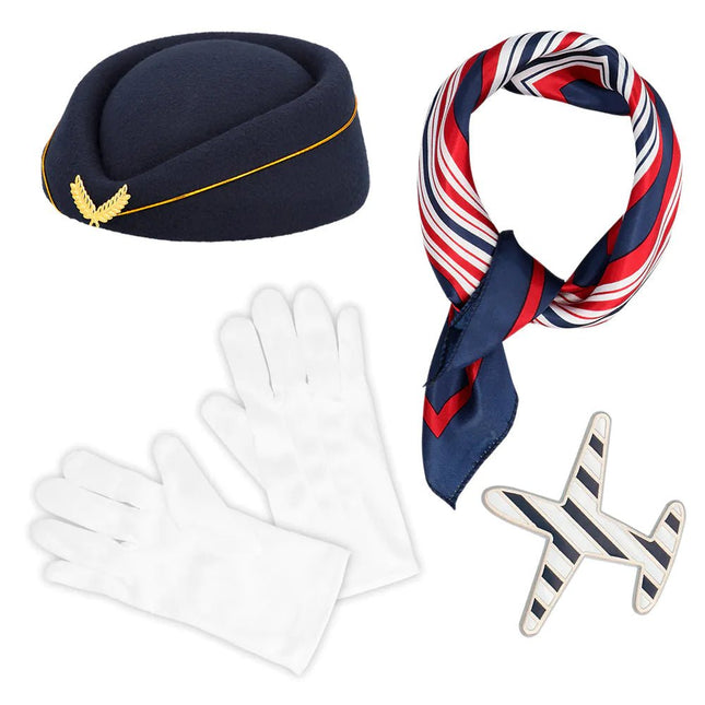 Stewardess Accessoireset Dames van Boland koop je bij Partywinkel