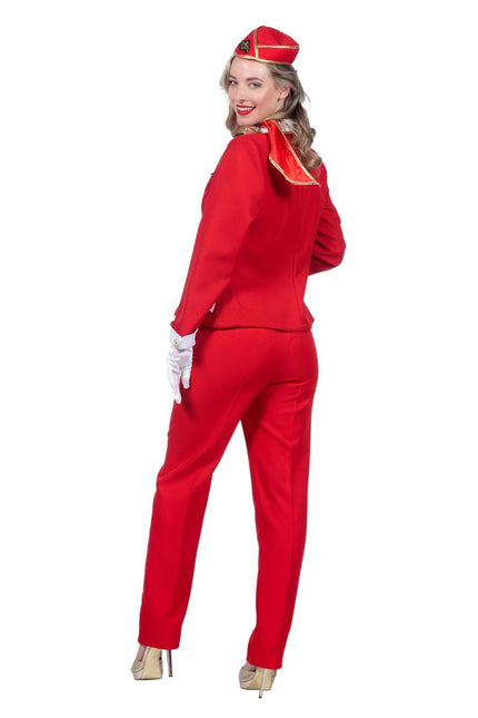 Stewardess Pak Dames Rood van Wilbers & Wilbers koop je bij Partywinkel