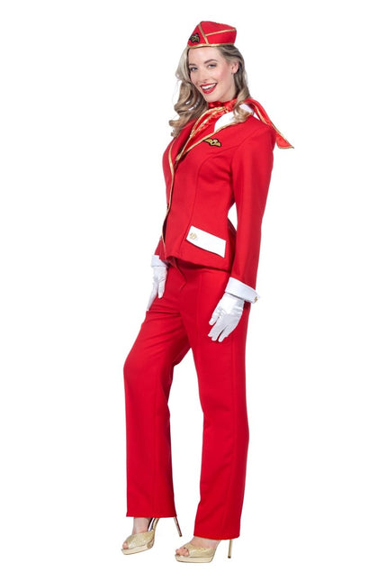 Stewardess Pak Dames Rood van Wilbers & Wilbers koop je bij Partywinkel