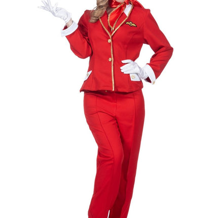 Stewardess Pak Dames Rood van Wilbers & Wilbers koop je bij Partywinkel