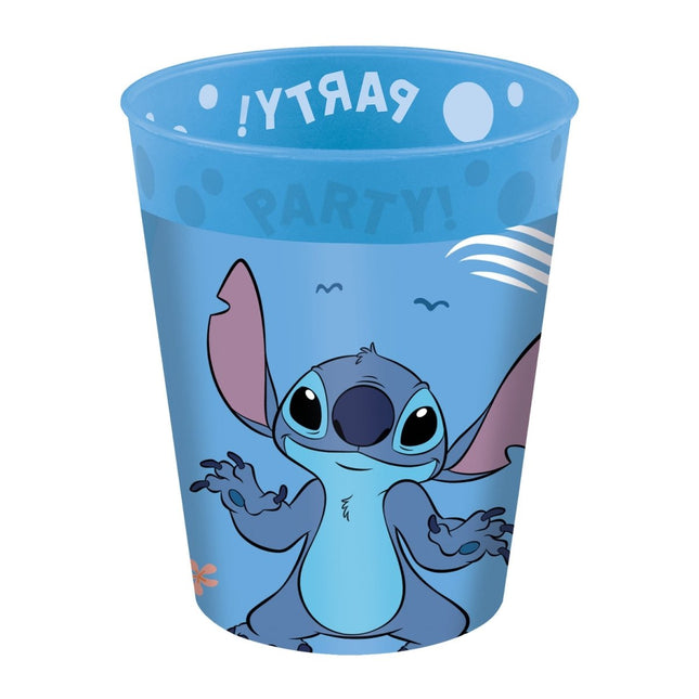 Stitch Bekers Herbruikbaar 250ml 4st van Procos koop je bij Partywinkel