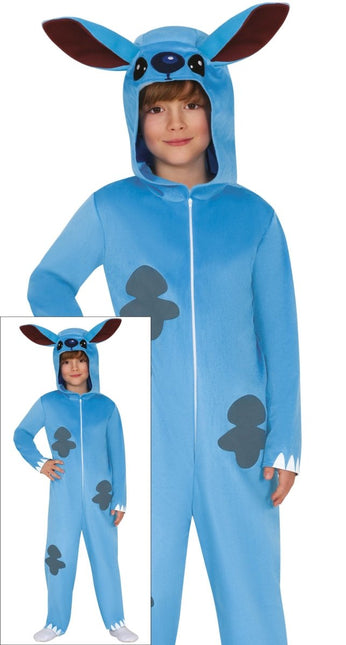 Stitch Onesie Blauw Kind van Fiestas Guirca koop je bij Partywinkel