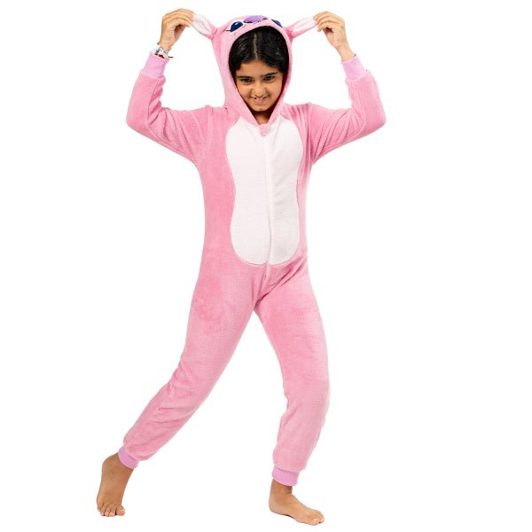Stitch Onesie Roze Meisje Angel van Riethmueller koop je bij Partywinkel