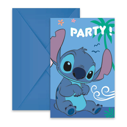 Stitch Uitnodigingen 6st van Procos koop je bij Partywinkel