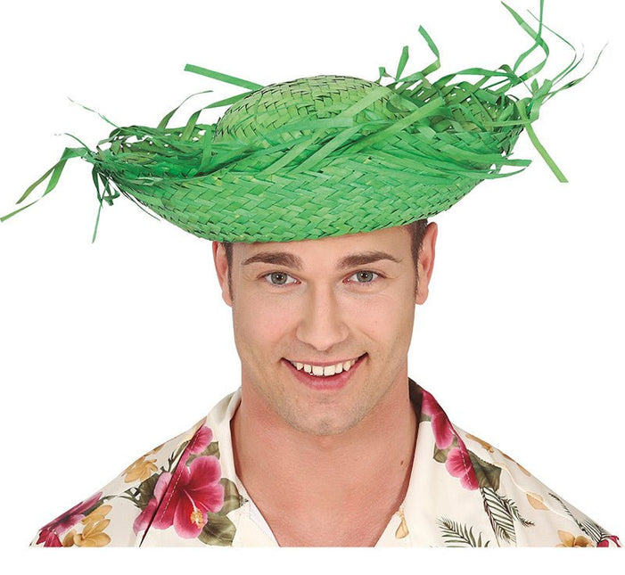 Strohoed Groen van Fiestas Guirca koop je bij Partywinkel