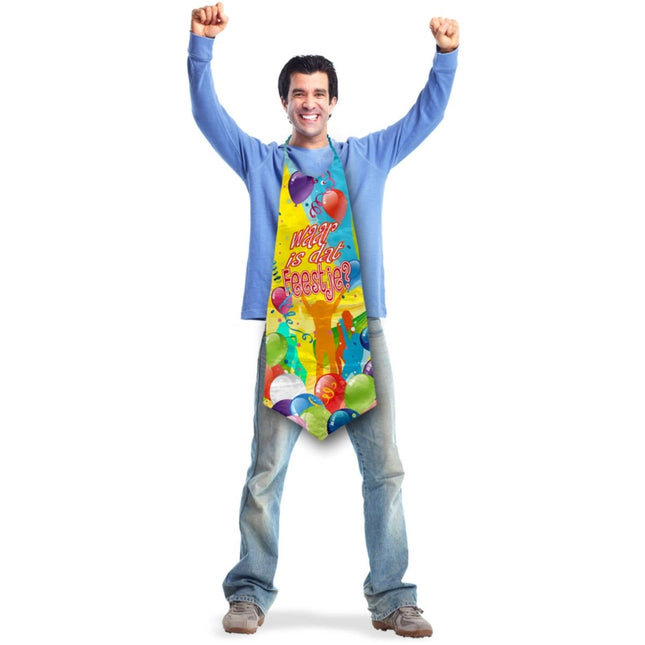 Stropdas XXL Waar is dat Feestje van Folat koop je bij Partywinkel