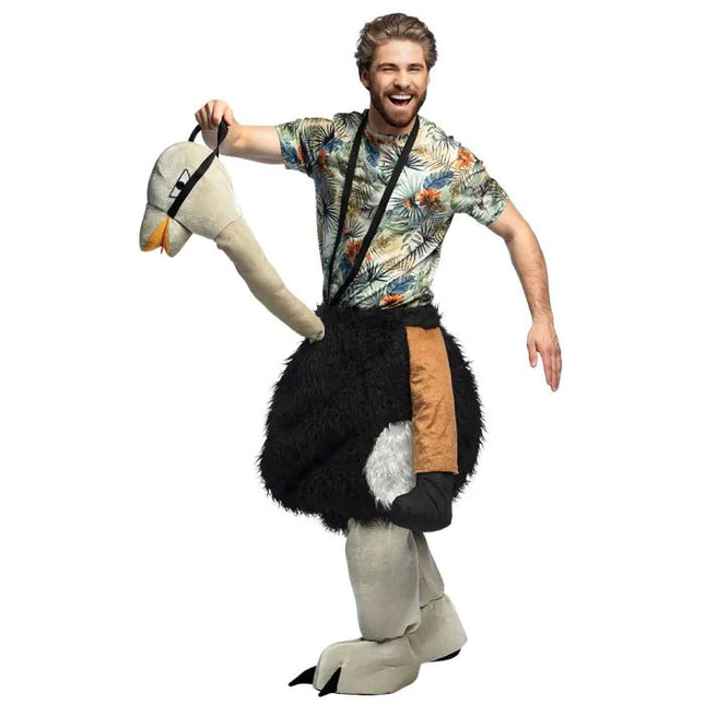 Struisvogelpak Heren Carry Me van Boland koop je bij Partywinkel