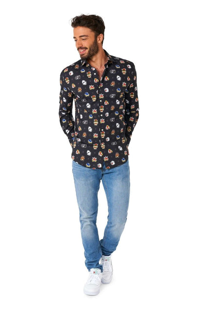 Super Mario Bad Guys Overhemd Heren OppoSuits van OppoSuits koop je bij Partywinkel