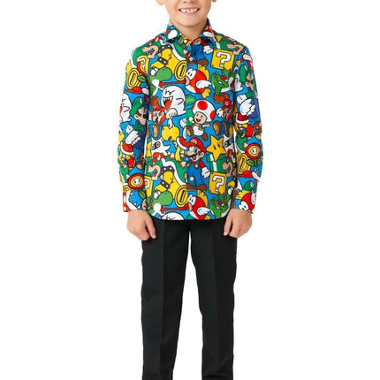 Super Mario Overhemd Jongen OppoSuits van OppoSuits koop je bij Partywinkel