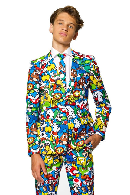 Super Mario Pak Jongen Tiener OppoSuits van OppoSuits koop je bij Partywinkel