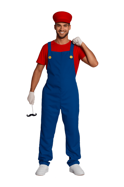 Super Mario Pak Rood Blauw Heren van PartyXclusive koop je bij Partywinkel