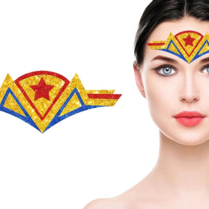 Superheld Gezicht Stickers van Fiestas Guirca koop je bij Partywinkel