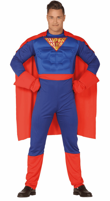 Superheld Kostuum Blauw Rood van Fiestas Guirca koop je bij Partywinkel