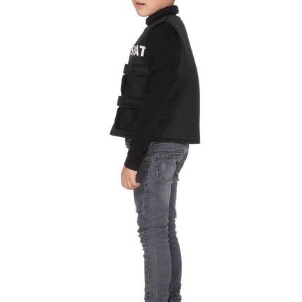 Swat Vest Zwart Jongen van Wilbers & Wilbers koop je bij Partywinkel