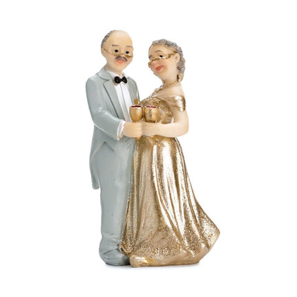 Taarttopper 50 Jaar Getrouwd 12cm van Partydeco koop je bij Partywinkel