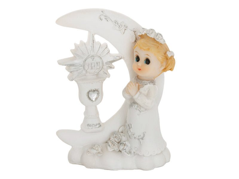 Taarttopper Comunnie Meisje 9cm van Partydeco koop je bij Partywinkel