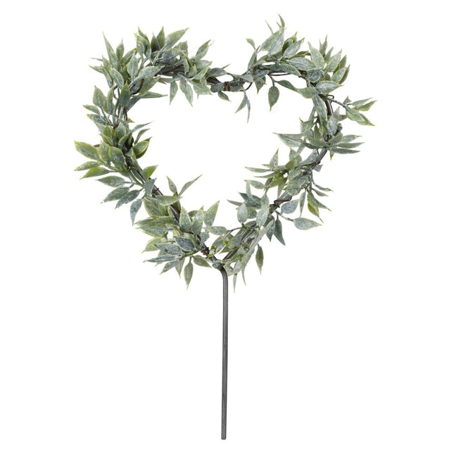 Taarttopper Hart Met Bladeren 12cm van Ginger Ray koop je bij Partywinkel