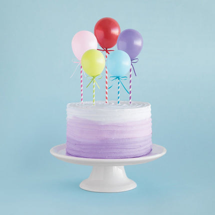 Taarttoppers Ballonnen 32,1cm 5st van Unique koop je bij Partywinkel