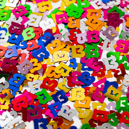 Tafelconfetti 13 Jaar Gekleurd van WeFiesta koop je bij Partywinkel
