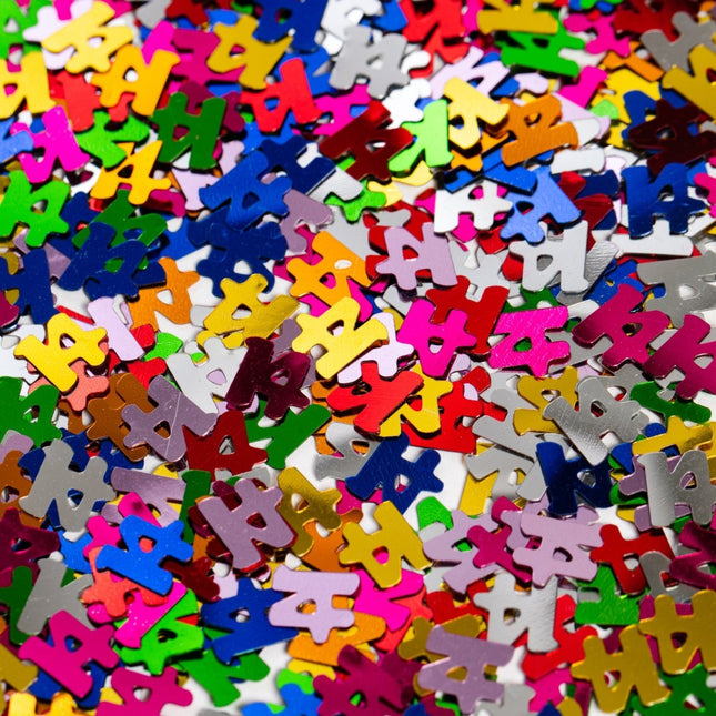 Tafelconfetti 14 Jaar Gekleurd van WeFiesta koop je bij Partywinkel