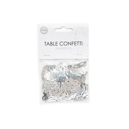Tafelconfetti 25 Jaar Zilver van WeFiesta koop je bij Partywinkel