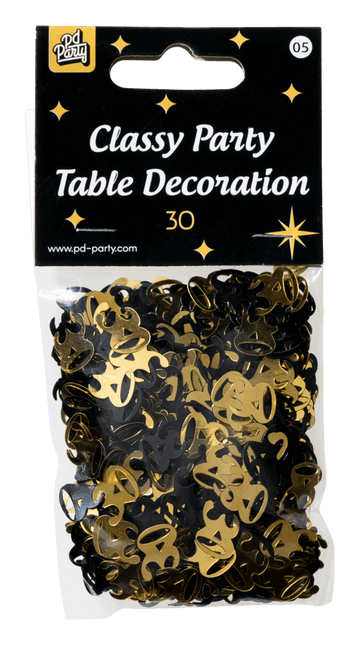 Tafelconfetti 30 Jaar 20gr van Paper Dreams koop je bij Partywinkel
