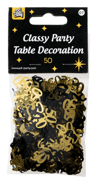 Tafelconfetti 50 Jaar 20gr van Paper Dreams koop je bij Partywinkel