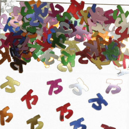 Tafelconfetti 75 Jaar 1cm 600st van Haza Witbaard koop je bij Partywinkel