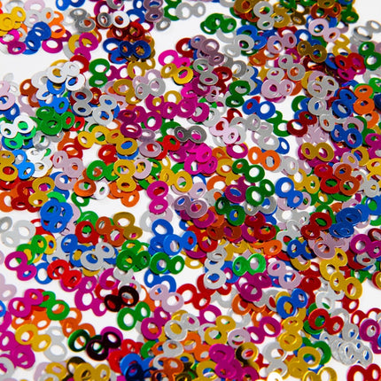 Tafelconfetti 8 Jaar Gekleurd van WeFiesta koop je bij Partywinkel
