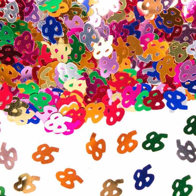 Tafelconfetti 85 Jaar 1cm 600st van Haza Witbaard koop je bij Partywinkel