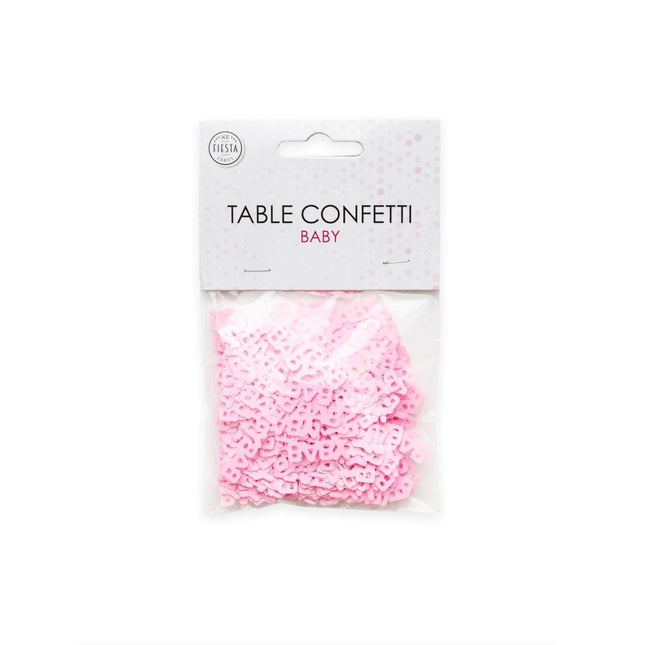 Tafelconfetti Baby Roze van WeFiesta koop je bij Partywinkel