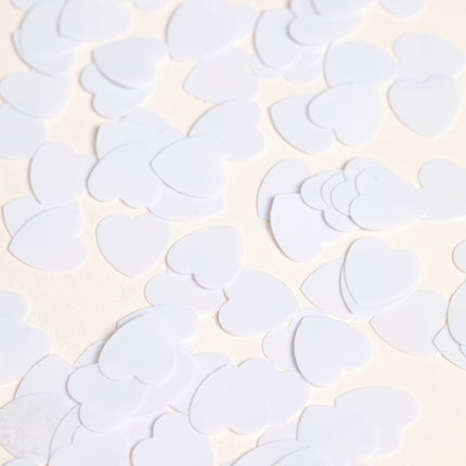 Tafelconfetti Hartjes Wit van WeFiesta koop je bij Partywinkel