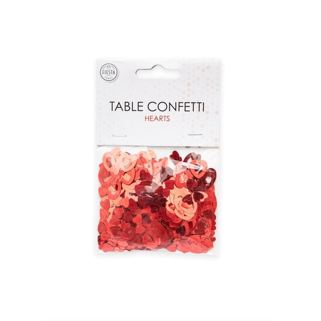 Tafelconfetti Open Hartjes Rood van WeFiesta koop je bij Partywinkel