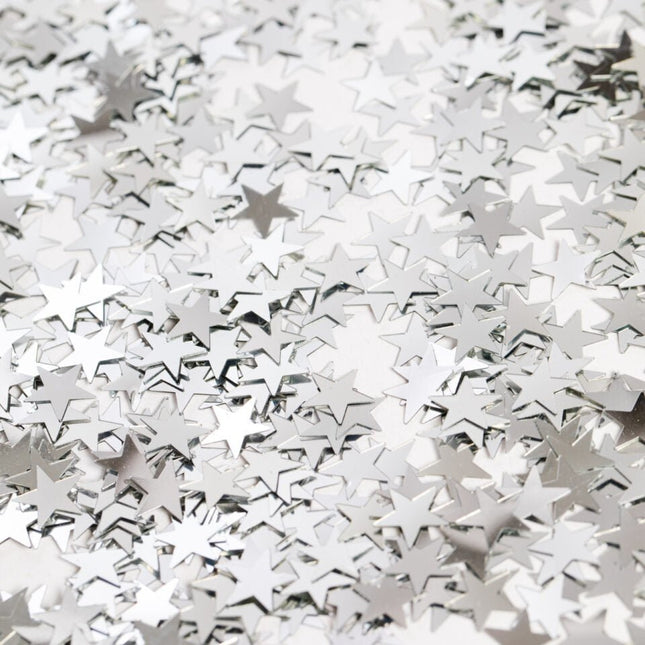 Tafelconfetti Ster Zilver van WeFiesta koop je bij Partywinkel