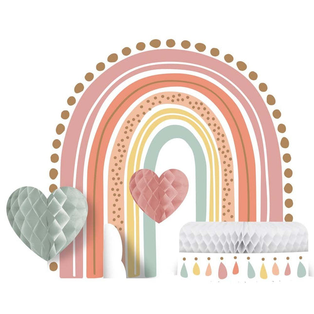 Tafeldecoratie Regenboog 23cm van Creative Converting koop je bij Partywinkel