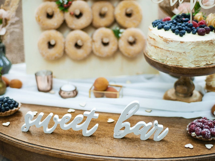 Tafeldecoratie Sweet Bar Wit 37cm van Partydeco koop je bij Partywinkel