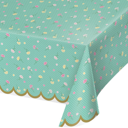 Tafelkleed Bloemen Plastic 2,59m van Creative Converting koop je bij Partywinkel