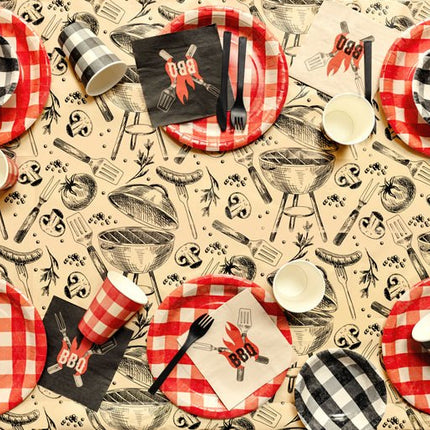 Tafelkleed Grill 180x120 cm van Partydeco koop je bij Partywinkel