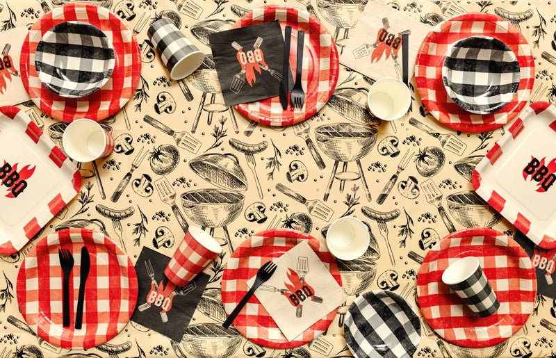Tafelkleed Grill 180x120 cm van Partydeco koop je bij Partywinkel
