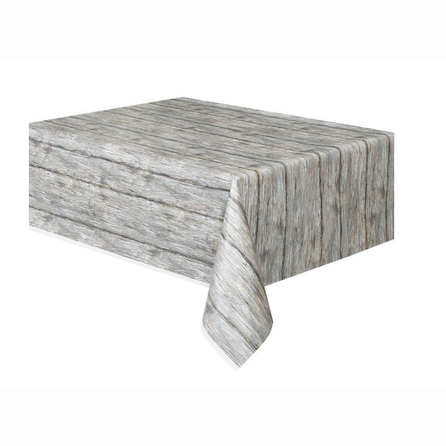 Tafelkleed Houtmotief 2,74m van Unique koop je bij Partywinkel