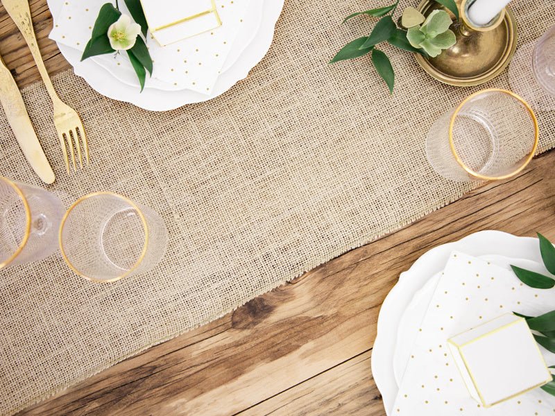 Tafelloper Jute 5m van Partydeco koop je bij Partywinkel